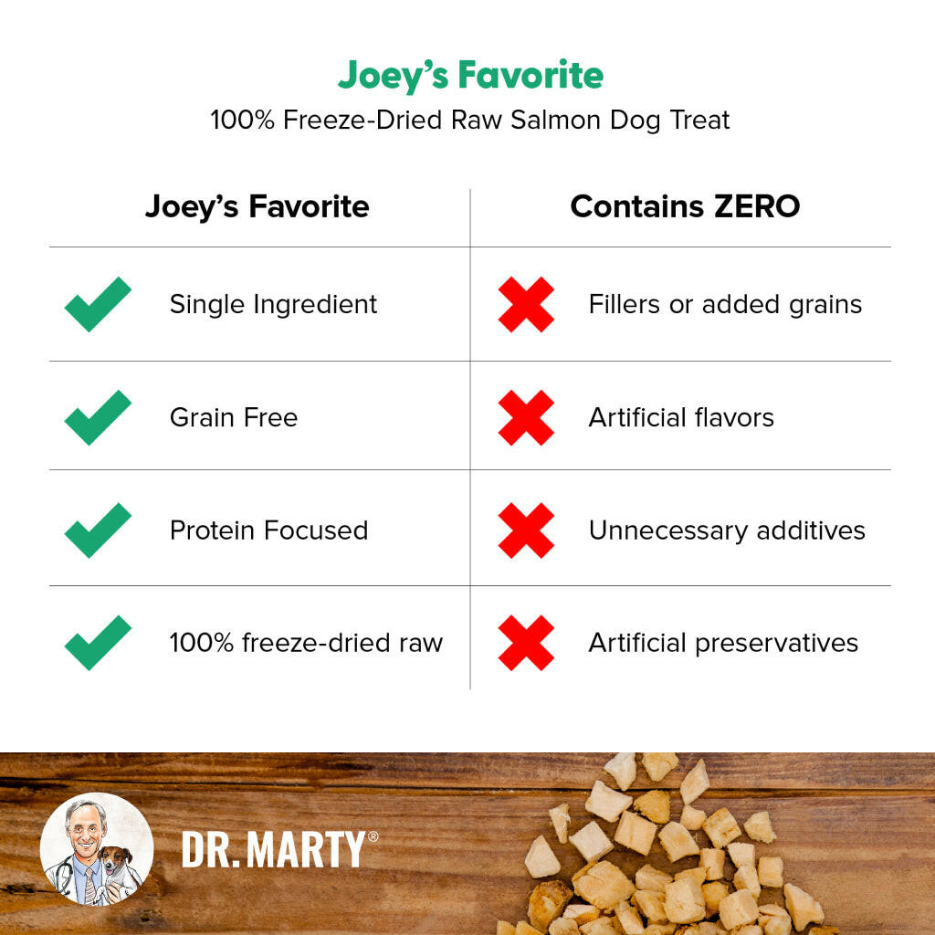 Dr. Marty, Joey’s Favorite Freeze Dried Salmon Treats (4 oz)