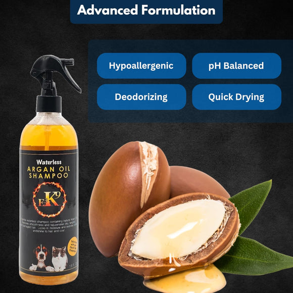 E3 Waterless Argan Oil Shampoo for Pets (16 oz)