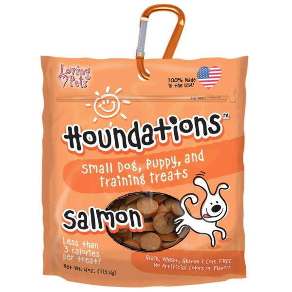 Loving Pets Houndations Salmon Flavor Dog Training Dog Treats (4oz)