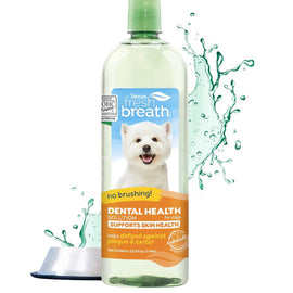 TropiClean Fresh Breath Dental Health Solution Supports Skin Health for Dogs