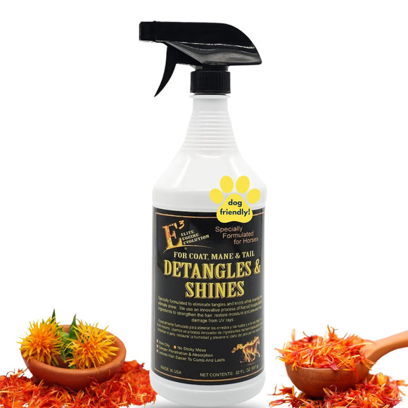 E3 Detangles & Shines Spray for Horses
