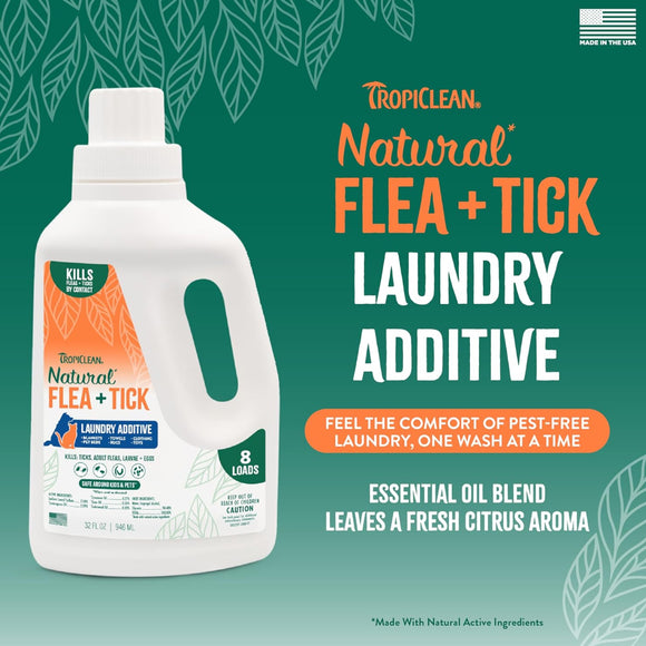 TropiClean Natural Flea & Tick Laundry Additive (32 oz)