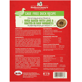 Stella & Chewy's Raw Coated Biscuits Cage-Free Duck Recipe Crunchy Dog Treats (9 oz)