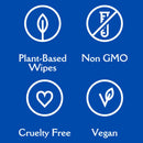 Earthbath Tushy Wipes Rosemary & Chamomile For Dogs & Cats (100 ct) re-sealable softpack