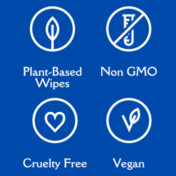 Earthbath Tushy Wipes Rosemary & Chamomile For Dogs & Cats (100 ct) re-sealable softpack