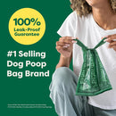 Earth Rated Dog Poop Bags with Handles- Unscented -120 Handle Bags
