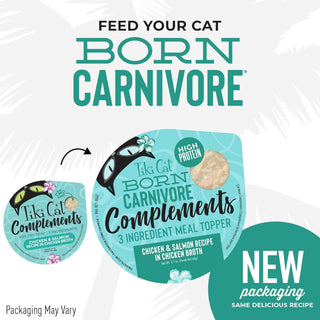 Tiki Cat Complements Chicken & Salmon Grain-Free Wet Food Topper For Cats (2.1 oz x 8 cups)