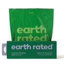 Earth Rated Dog Poop Bags Grab & Go Single Roll- Lavender Scented (300 Bags)