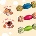 Snugarooz Knot Yours Rope Assorted Colors Dog Toy -(9")