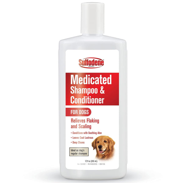 Sulfodene Medicated Shampoo & Conditioner For Dogs (12 oz)