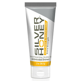 Absorbine Silver Honey Ointment comes in a 2 oz tube and is safe to use on dogs, cats and other aninmals.  This pet wound care ointment contains manuka honey and is gentle enough for everyday use. 