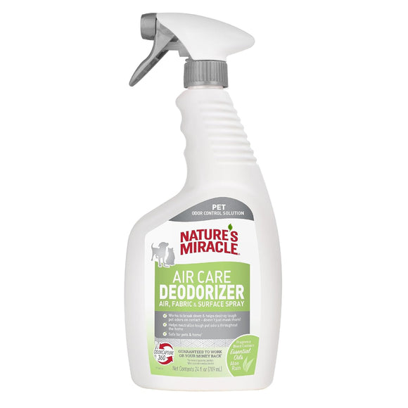 Nature's Miracle Air Care Deodorizer Spray For Pets- Aloe Rain Scent (24 oz)