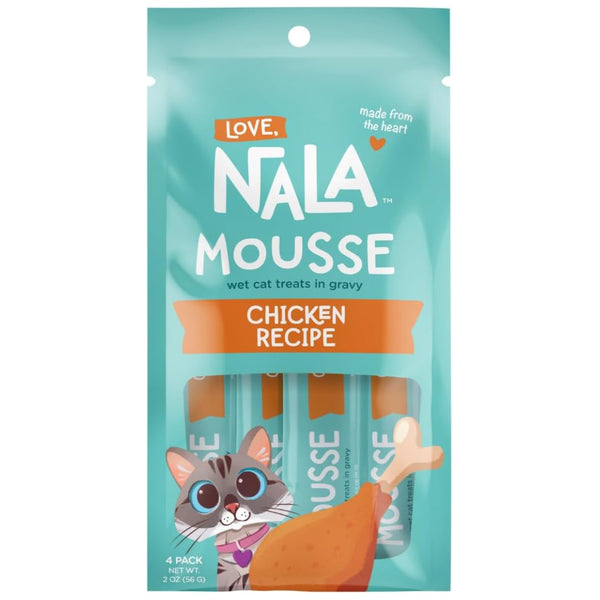 Love Nala Mousse Chicken Recipe Lickable Treats For Cats (0.5 oz tube x 4)