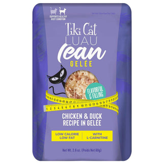 Tiki Cat Luau Lean Gelee Chicken and Duck Grain-Free Wet Food For Cats (2.8 oz x 12 Pouches)