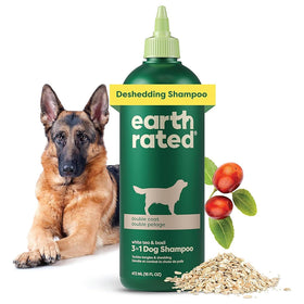 Earth Rated 3-in-1 Double Coat White Tea & Basil Shampoo & Conditioner for Dogs (16 oz)