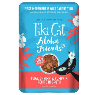 Tiki Cat Aloha Friends Tuna Shrimp Pumpkin Grain-Free Wet Food For Cats (3 oz x 12 cans)