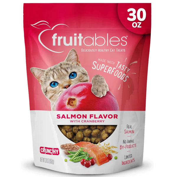 Fruitables Limited Ingredient Salmon with Cranberry Crunchy Treats For Cats