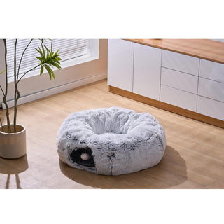 PetPals Khione Interactive Tunnel Toy For Cats - Grey