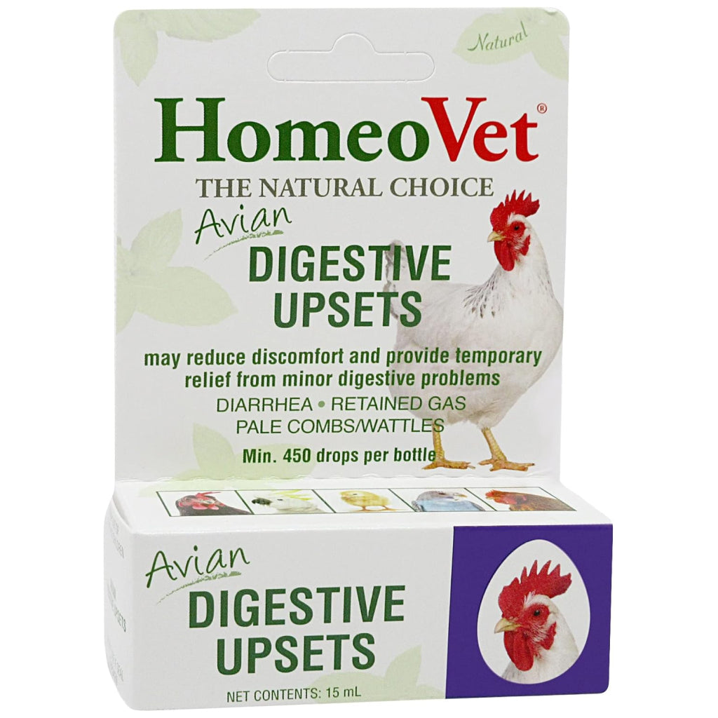 HomeoPet Avian Digestive Upsets For Poultry & Pet Birds (15 ml)