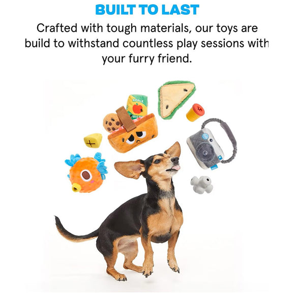 BARK Dingbert the Dragon Squeaky Plush Dog Toy