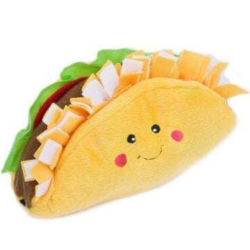 Zippy Paws NomNomz Taco Plush Squeaky For Dog