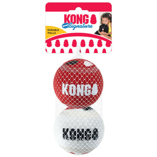 Kong Signature Sport Balls Toy For Dogs- Large (2 pack)