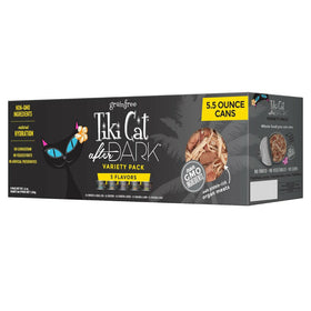 Tiki Cat After Dark Wet Whole Food For Cats -Variety Pack (5.5 oz x 8 cans)