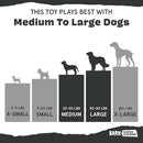 BARK Super Chewer Hare Raiser 2-in-1 Plush Exterior with Tough Center Treat Dispensing Dog Chew Toy