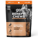 Go! Solutions Benefit Chews Digestion + Gut Health Salmon Recipe Soft & Chewy Treats for Dogs (6 oz)