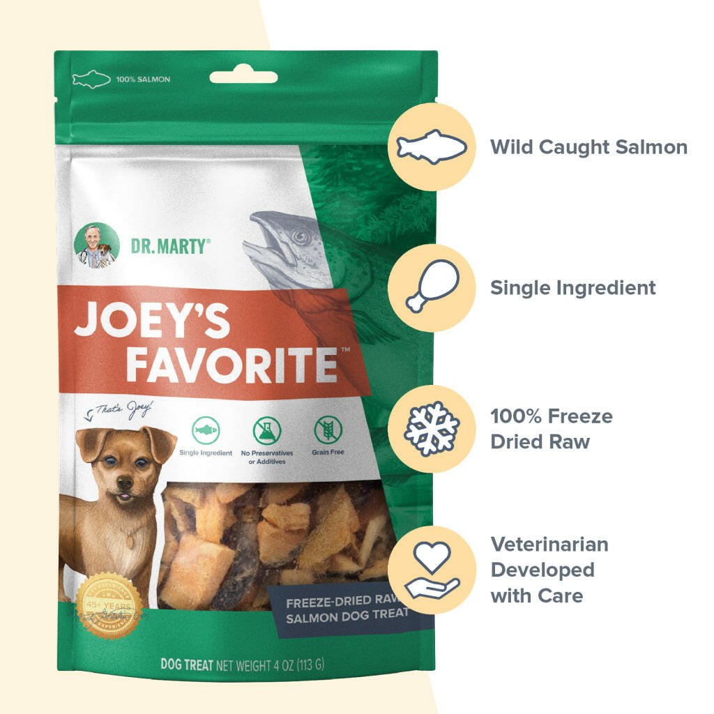 Dr. Marty, Joey’s Favorite Freeze Dried Salmon Treats (4 oz)