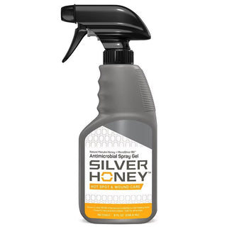 Absorbine Silver Honey Spray is made with manuka honey which has natural antimicrobial properties.