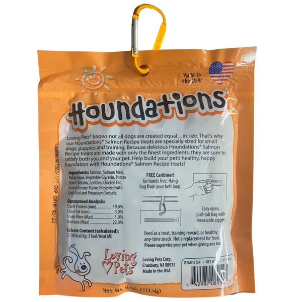 Loving Pets Houndations Salmon Flavor Dog Training Dog Treats (4oz)