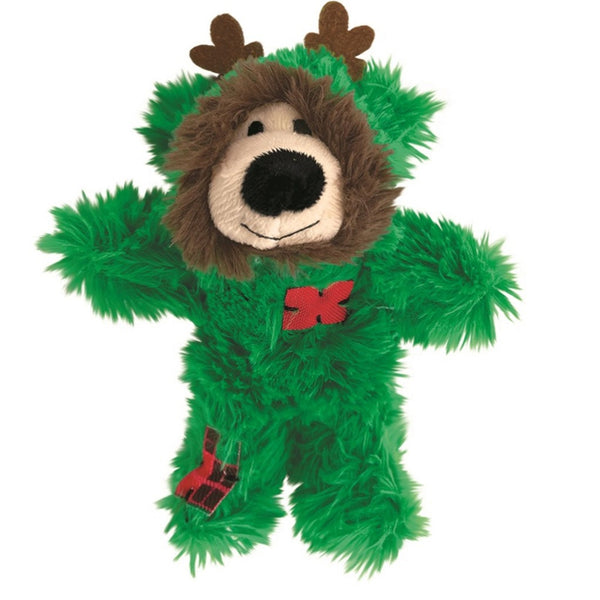 KONG Holiday Softies Pajama Bear Toy For Cats (Assorted colors)