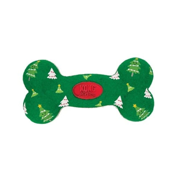 KONG Holiday AirDog Squeaker Bone Toy for Dogs