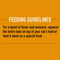 Feeding guidelines for Tiki Cat Stix