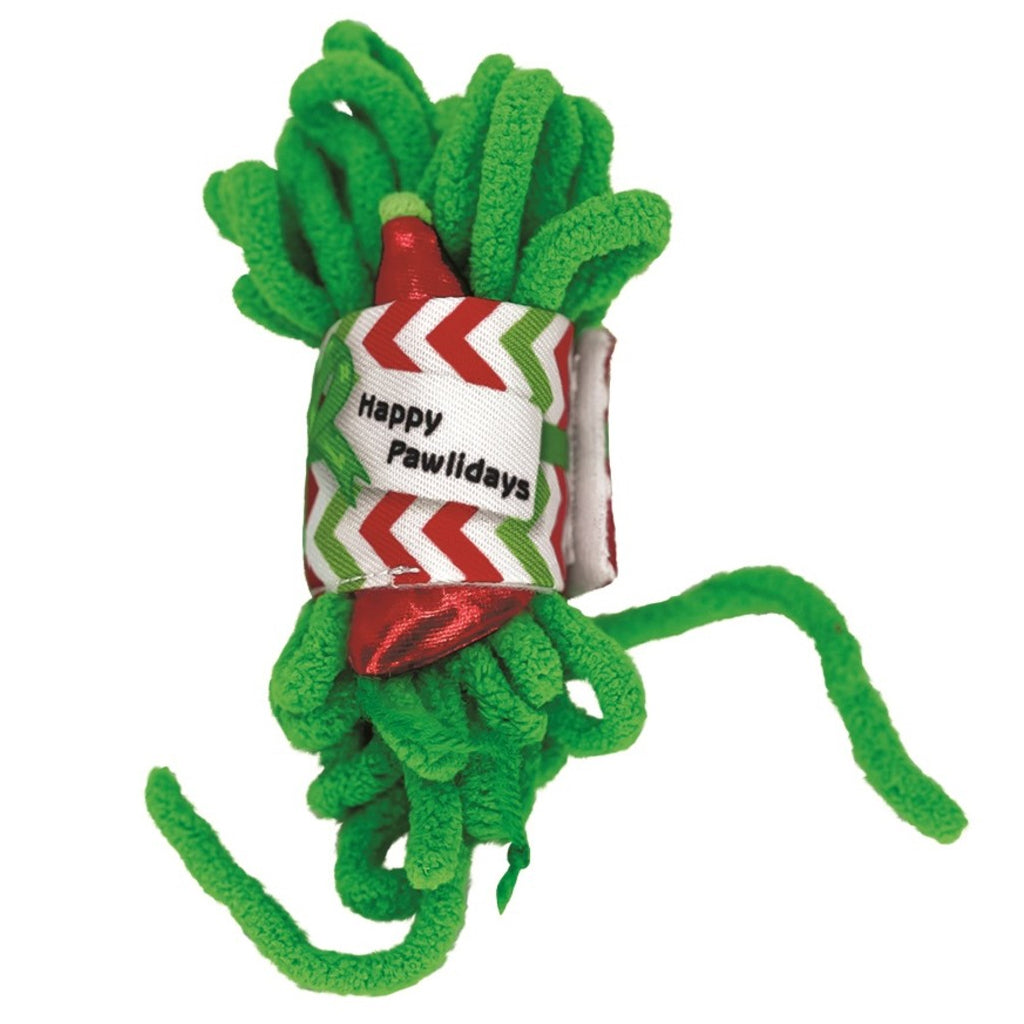 KONG Holiday Pull-A-Partz Yarnz Toy For Cats (Assorted colors)