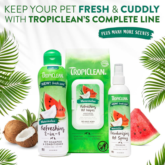 TropiClean Watermelon Waterless Shampoo for Dogs & Cats (7.4 oz)