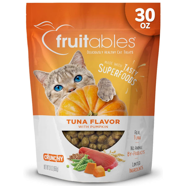 Fruitables Limited Ingredient Tuna with Pumpkin Crunchy Treats For Cats