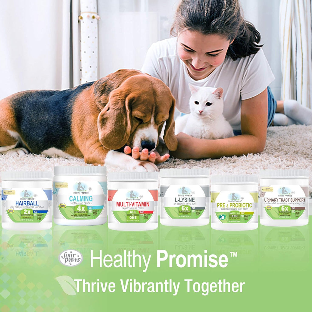 Four Paws Healthy Promise Hairball Control Soft Chews For Cat  (90 ct)