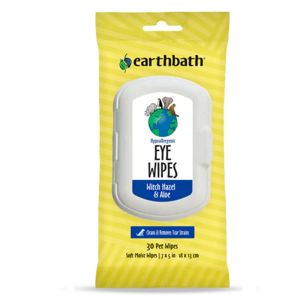 Earthbath Eye Wipes Witch Hazel & Aloe For Dog & Cats (30 ct)