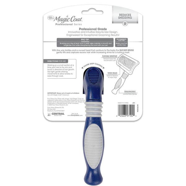 Four Paws Magic Coat Professional Series Slicker Brush for Dogs (Medium& Large )