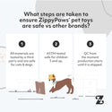 Zippy Paws Burrow Ladybug and Leaf Interactive Toy For Dog (Medium)