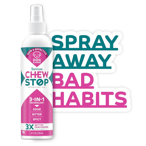 TropiClean Chew Stop Behavior Aid Dog & Home Spray (8 -oz)
