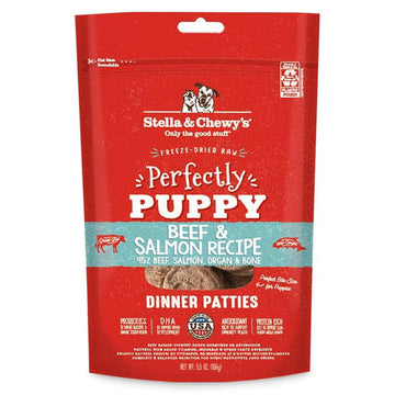 Stella & Chewy's Perfectly Beef & Salmon Dinner Patties Freeze-Dried Raw Food For Puppies (5.5 oz)