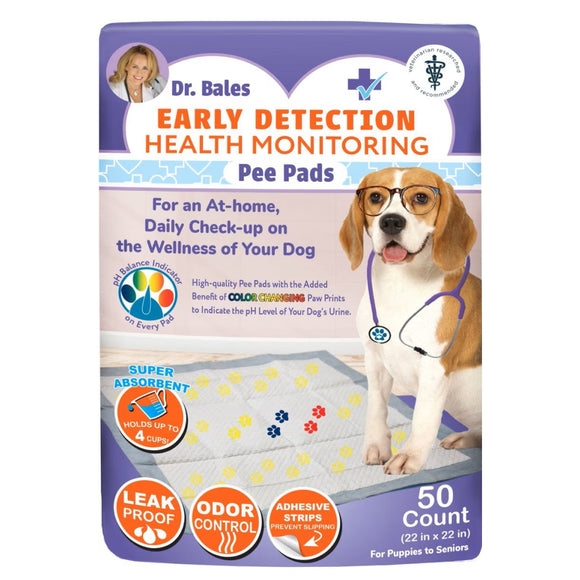 Dr. Bales Early Detection Health Monitoring Pee Pads for Dogs (22in x 22in)