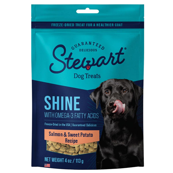 Stewart Shine Salmon & Sweet Potato w/ Omega-3 Fatty Acids Freeze-Dried Treats For Dogs (4 oz)