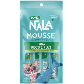 Love Nala Mousse Plus Tuna Recipe Lickable Treats For Cats (0.5 oz tube x 4)