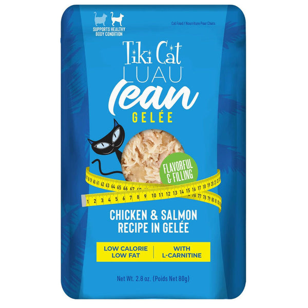 Tiki Cat Luau Lean Gelee Chicken and Salmon Grain-Free Wet Food For Cats (2.8 oz x 12 Pouches)