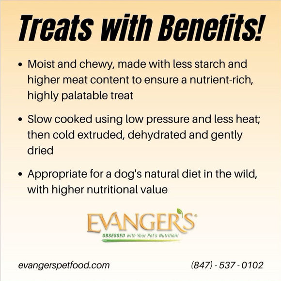 Evanger's Nothing But Natural Free-Range Venison Recipe Jerky Dog Treats (4.5 oz)