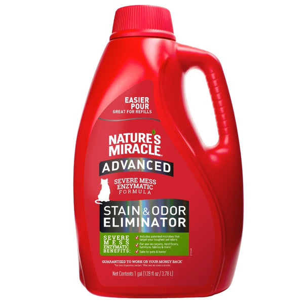 Nature's Miracle Advanced Enzymatic Stain & Odor Eliminator Severe Mess formula for Cats